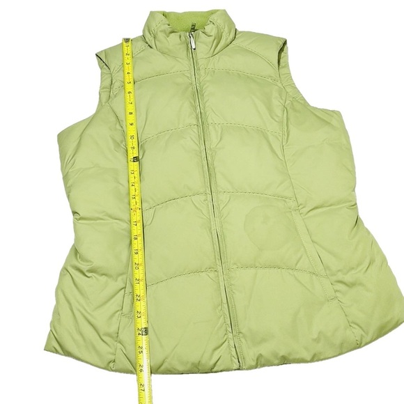 Eddie Bauer Goose Down Vest, Size M Tall, Light Apple Green - Picture 9 of 9